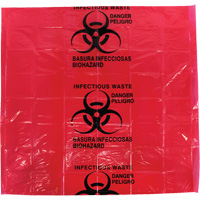 Dynamic Hazardous Waste Bags, Infectious Waste, 24" L x 24" W, 12 microns Sidevic Inc.