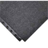 24/Seven&reg; Locksafe&reg; Anti-Fatigue Mat, Smooth, 3' x 3' x 5/8", Black, Natural Rubber Sidevic Inc.