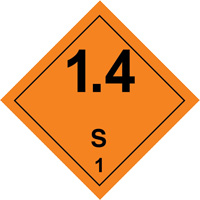 Hazardous Material Handling Labels, 4" L x 4" W, Black on Orange Sidevic Inc.