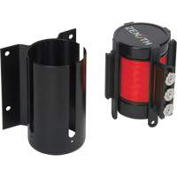 Wall Mount Barrier with Magnetic Tape, Steel, Screw Mount, 12', Red Tape Sidevic Inc.
