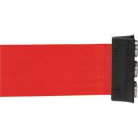 Wall Mount Barrier with Magnetic Tape, Steel, Screw Mount, 12', Red Tape Sidevic Inc.