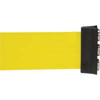 Wall Mount Barrier with Magnetic Tape, Steel, Screw Mount, 12', Yellow Tape Sidevic Inc.