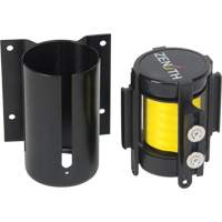 Barri&egrave;re &agrave; fixation murale avec ruban magn&eacute;tique, Acier, Fixation par vis, 7', Ruban Jaune Sidevic Inc.