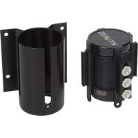 Barri&egrave;re &agrave; fixation murale avec ruban magn&eacute;tique, Acier, Fixation par vis, 12', Ruban Noir Sidevic Inc.