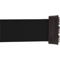 Barri&egrave;re &agrave; fixation murale avec ruban magn&eacute;tique, Acier, Fixation par vis, 12', Ruban Noir Sidevic Inc.