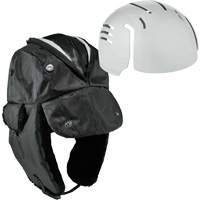 Chapeau de trappeur avec fermeture &agrave; glissi&egrave;re et casque antichoc &agrave; ins&eacute;rer N-Ferno, Doublure en Polyur&eacute;thane/Satin, Moyen/Petit, Noir Sidevic Inc.