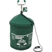 Douche oculaire d'urgence portative en mat&eacute;riau tremp&eacute;, Pressuris&eacute;, Capacit&eacute; 15 gal., Conformit&eacute; ANSI Z358.1 Sidevic Inc.