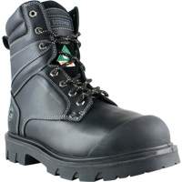 Boomerang Work Boots, Leather, Steel Toe, Size 7, Impermeable Sidevic Inc.