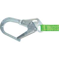 Miller&reg; HP Shock-Absorbing Lanyard, 4', Locking Rebar Hook Center, Locking Snap Hook Leg Ends, Polyester Sidevic Inc.