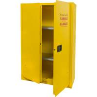 Flammable Storage Cabinet, 45 gal., 2 Door, 43" W x 65" H x 18" D Sidevic Inc.