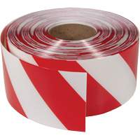 Ruban de marquage tr&egrave;s r&eacute;sistant pour plancher ArmorStripe, 4" x 100', PVC, Rouge et blanc Sidevic Inc.