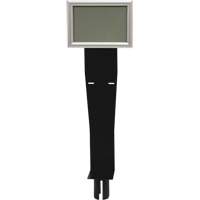 Porte-distributeur/enseigne pour poteaux de barri&egrave;re pour le contr&ocirc;le des foules, Noir Sidevic Inc.