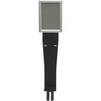 Porte-distributeur/enseigne pour poteaux de barri&egrave;re pour le contr&ocirc;le des foules, Noir Sidevic Inc.