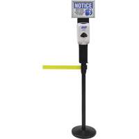 Porte-distributeur/enseigne pour poteaux de barri&egrave;re pour le contr&ocirc;le des foules, Noir Sidevic Inc.