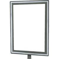 Heavy-Duty Vertical Sign Holder for Classic Posts, Polished Chrome Sidevic Inc.