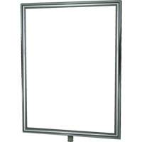 Heavy-Duty Vertical Sign Holder for Classic Posts, Polished Chrome Sidevic Inc.