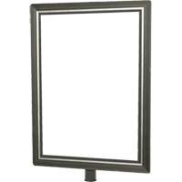 Heavy-Duty Vertical Sign Holder for Classic Posts, Satin Chrome Sidevic Inc.
