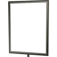 Heavy-Duty Vertical Sign Holder for Classic Posts, Satin Chrome Sidevic Inc.