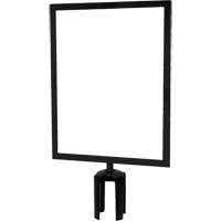Heavy-Duty Horizontal Sign Holder with Tensabarrier&reg; Post Adapter, Black Sidevic Inc.