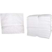 Feuilles absorbantes p&eacute;trochimiques, Huile seulement, 19" x 17", 38,7 gal. d'absorption Sidevic Inc.