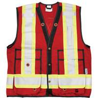 Veste d'arpenteur Open Road, Rouge, Grand, Polyester Sidevic Inc.