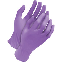 Deny Tripolymer Disposable Gloves, Large, Latex/Neoprene/Nitrile, 6-mil, Powder-Free, Purple Sidevic Inc.