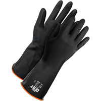Deny Chemical Resistant Gloves, Size 9, 12" L, Rubber Latex, Flock-Lined Inner Lining, Winter Weight Sidevic Inc.