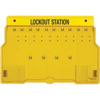 Trilingual Covered Lock Station, None Padlocks, 10 Padlock Capacity, Padlocks Not Included Sidevic Inc.