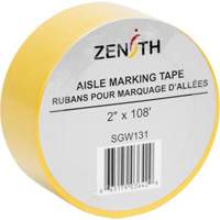 Ruban pour marquage d'all&eacute;es, 2" x 108', PVC, Jaune Sidevic Inc.