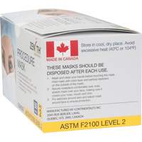 Masques d'intervention jetables, ASTM F2100 Niveau 2, Classe 1 Sidevic Inc.
