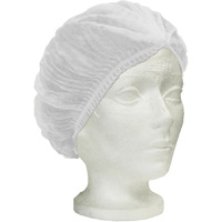 Ronco Care Pleated Bouffant Cap, Polypropylene, 24", White Sidevic Inc.