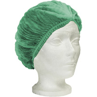 Ronco Care Pleated Bouffant Cap, Polypropylene, 21", Green Sidevic Inc.