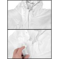 Premium Hooded Coveralls, Small, White, Microporous Sidevic Inc.