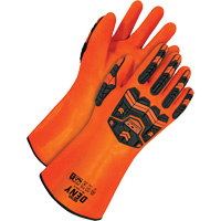 Deny Chemical Resistant Gloves, Size 9, 14" L, PVC, Terry Cloth Inner Lining Sidevic Inc.