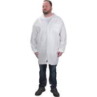 Sarraus de laboratoire de protection, Microporeux, Blanc, Petit Sidevic Inc.