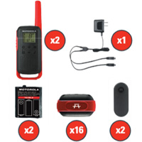 TalkAbout Two-Way Radios, FRS Radio Band, 22 Channels, 32 km Range Sidevic Inc.
