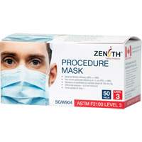Masques d'intervention jetables, ASTM F2100 Niveau 3, Classe 1 Sidevic Inc.