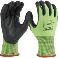 Gants &agrave; haute visibilit&eacute; enduits par trempage, Taille Petit, Calibre 15, Rev&ecirc;tement Polyur&eacute;thane, Enveloppe en Poly&eacute;thyl&egrave;ne, ASTM ANSI niveau A5 Sidevic Inc.