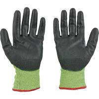 Gants &agrave; haute visibilit&eacute; enduits par trempage, Taille Petit, Calibre 15, Rev&ecirc;tement Polyur&eacute;thane, Enveloppe en Poly&eacute;thyl&egrave;ne, ASTM ANSI niveau A5 Sidevic Inc.