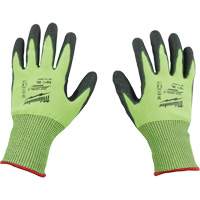 Gants &agrave; haute visibilit&eacute; enduits par trempage, Taille Petit, Calibre 15, Rev&ecirc;tement Polyur&eacute;thane, Enveloppe en Poly&eacute;thyl&egrave;ne, ASTM ANSI niveau A5 Sidevic Inc.