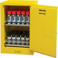 Armoire de rangement pour a&eacute;rosols inflammables, 12 gal., 1 Porte(s), 23" La x 35" h x 18" p Sidevic Inc.