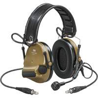 Casque VI NIB avec deux fils de sortie et rail arc Peltor ComTac, Style Bandeau, 23 dB Sidevic Inc.