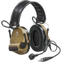 Casque VI NIB avec fils de sortie unique et rail arc Peltor ComTac, Style Bandeau, 23 dB Sidevic Inc.
