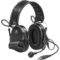 Casque VI NIB avec fils de sortie unique et rail arc Peltor ComTac, Style Bandeau, 23 dB Sidevic Inc.