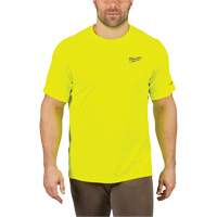 Workskin Lightweight High Visibility Shirt, Men's, Small, Yellow Sidevic Inc.