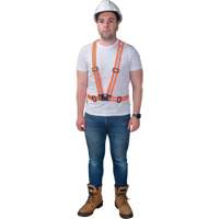 Harnais pour la circulation, Orange haute visibilit&eacute;, Couleur r&eacute;fl&eacute;chissante Argent, Moyen Sidevic Inc.