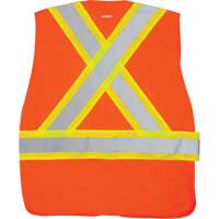 CSA-Compliant High-Visibility Surveyor Vest, High Visibility Orange, Medium, Polyester Sidevic Inc.