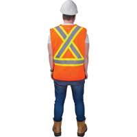 CSA-Compliant High-Visibility Surveyor Vest, High Visibility Orange, Medium, Polyester Sidevic Inc.