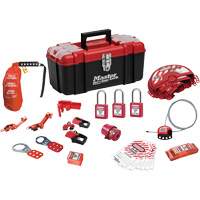 Standard Lockout Kit with Zenex Thermoplastic Locks, Electrical/Valve Kit, 27 Components Sidevic Inc.
