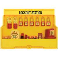 Premier Electrical Lockout Station, Thermoplastic Padlocks, 16 Padlock Capacity, Padlocks Included Sidevic Inc.